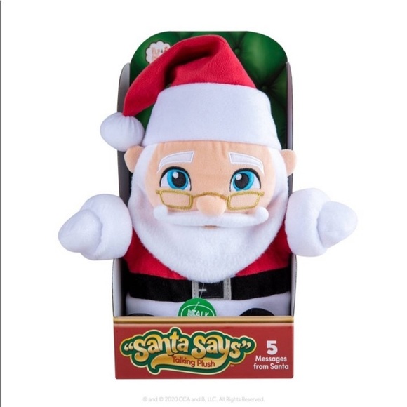 NWT Santa Says Talking Plush Toy Elf on the Shelf Christmas toy kids decor - Picture 1 of 4
